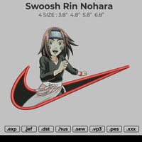 Swoosh Rin Nohara Embroidery File
