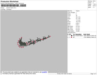 Swoosh Santa Embroidery