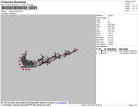 Swoosh Santa Embroidery
