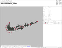 Swoosh Santa Embroidery
