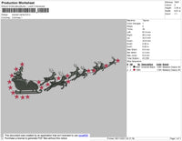 Swoosh Santa Embroidery
