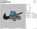 swoosh tractor Embroidery