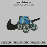 swoosh tractor Embroidery