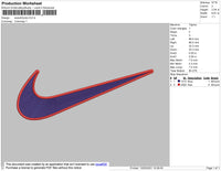 Swoosh 2 Color Embroidery