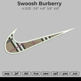 Swoosh Burberry Embroidery