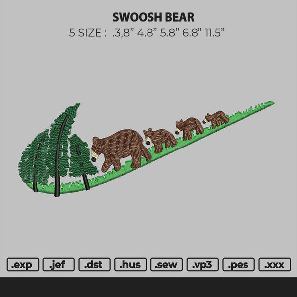 SWOOSH BEAR Embroidery