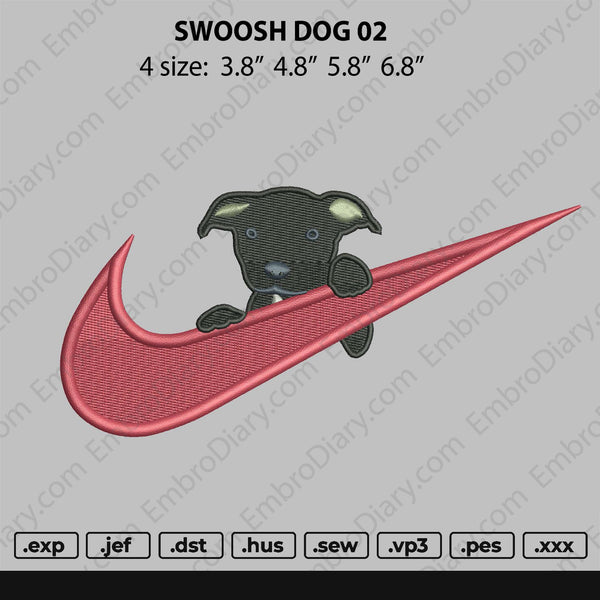 Swoosh Dog 02 Embroidery