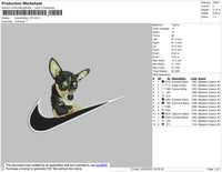 Swoosh Dog V15 Embroidery