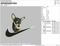 Swoosh Dog V15 Embroidery
