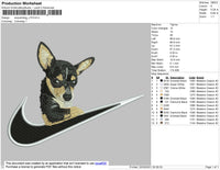 Swoosh Dog V15 Embroidery