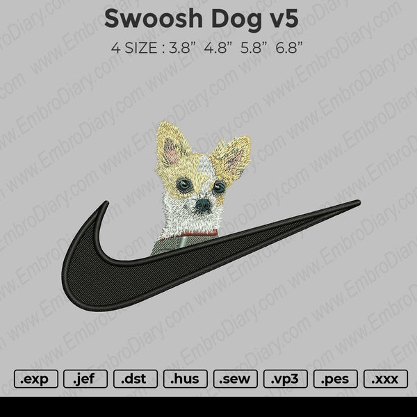 Swoosh Dog V5 Embroidery