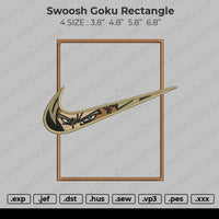 Swoosh Goku Rectangle Embroidery