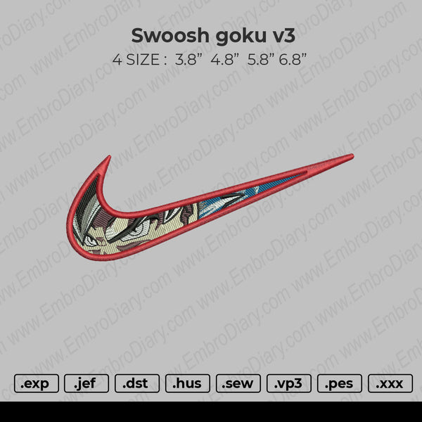 Swoosh Goku V3 Embroidery