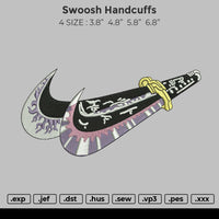 Swoosh Handcuffs Embroidery