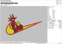 Swoosh Ironman Embroidery