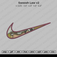 Swoosh Law V2 Embroidery