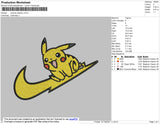 Swoosh Pikachu Embroidery
