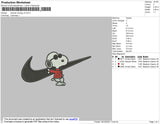 Swoosh Snoopy v2 Embroidery
