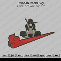 Swoosh Itachi sky Embroidery