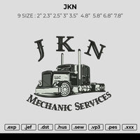 JKN Embroidery File 6 Size