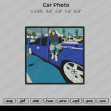 Car Photo Embroidery