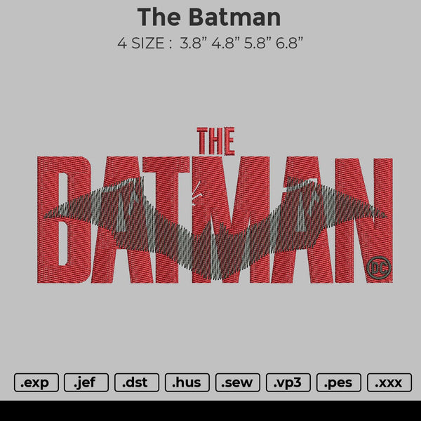 The Batman Embroidery