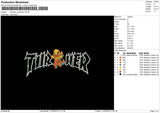 Pokethrasher Embroidery File 6 sizes
