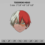 Todoroki Head Embroidery