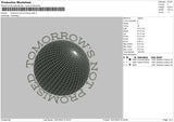 Tomorrow Text V2 Embroidery File 6 sizes