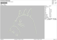 Totoro Embroidery