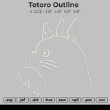 Totoro Embroidery