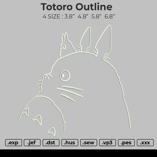 Totoro Embroidery