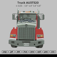 Truck AU37320 Embroidery