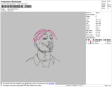 Tupac outline Embroidery