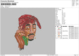 Tupac V5 Embroidery