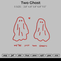 Two Ghosts Embroidery