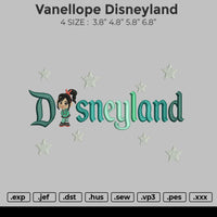 Vanellope Disneyland Embroidery