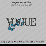 Vogue Butterflies Embroidery