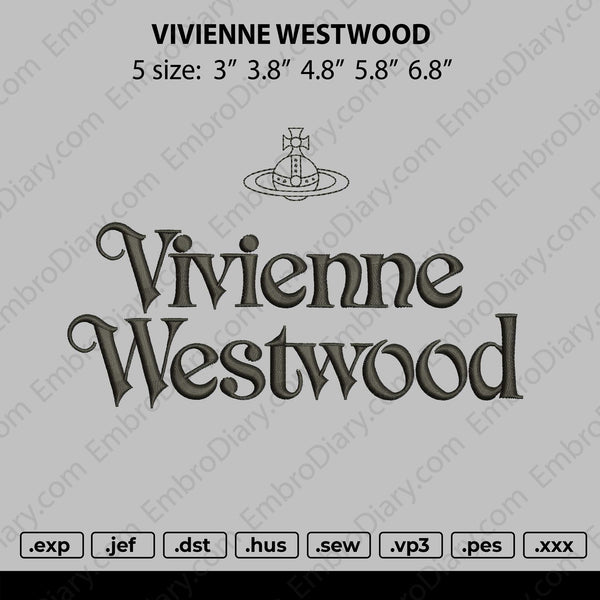 Vivienne West wood Embroidery