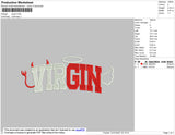 Virgin Text Embroidery