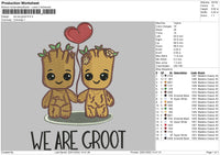We Are Groot Embroidery