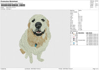 White Dog v3 Embroidery