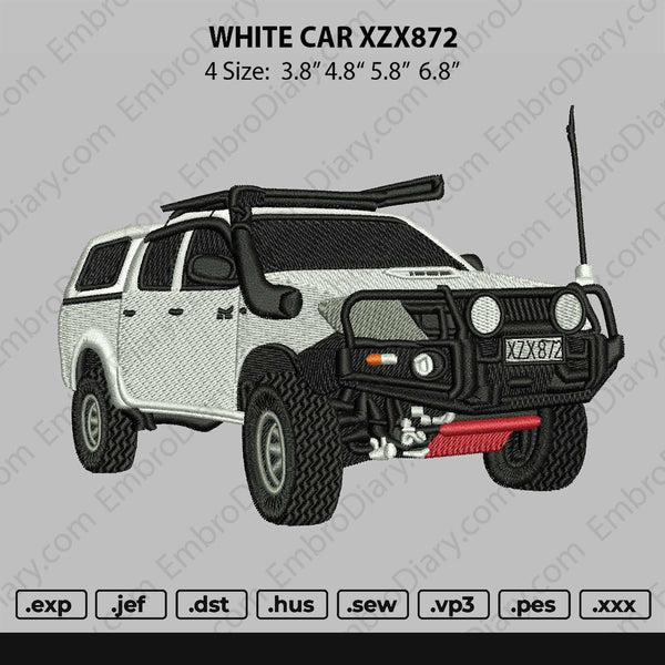 Car XZX 872 Embroidery
