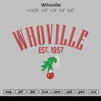 whovile Embroidery
