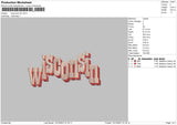 Wisconsin v3 Embroidery