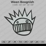 Ween Boognish Embroidery