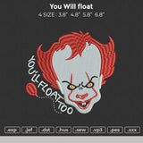 You Will Float Embroidery