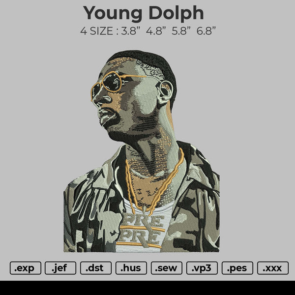 Young Dolph Embroidery