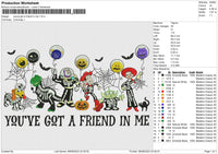 Youve got a friend in me Embroidery File 6 size