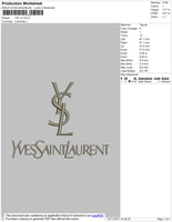 YSL V2 Embroidery